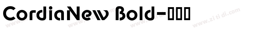 CordiaNew Bold字体转换